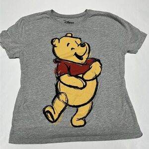 Vintage Disney Winnie the Pooh Distressed Look T-Shirt - Size Small- EUC